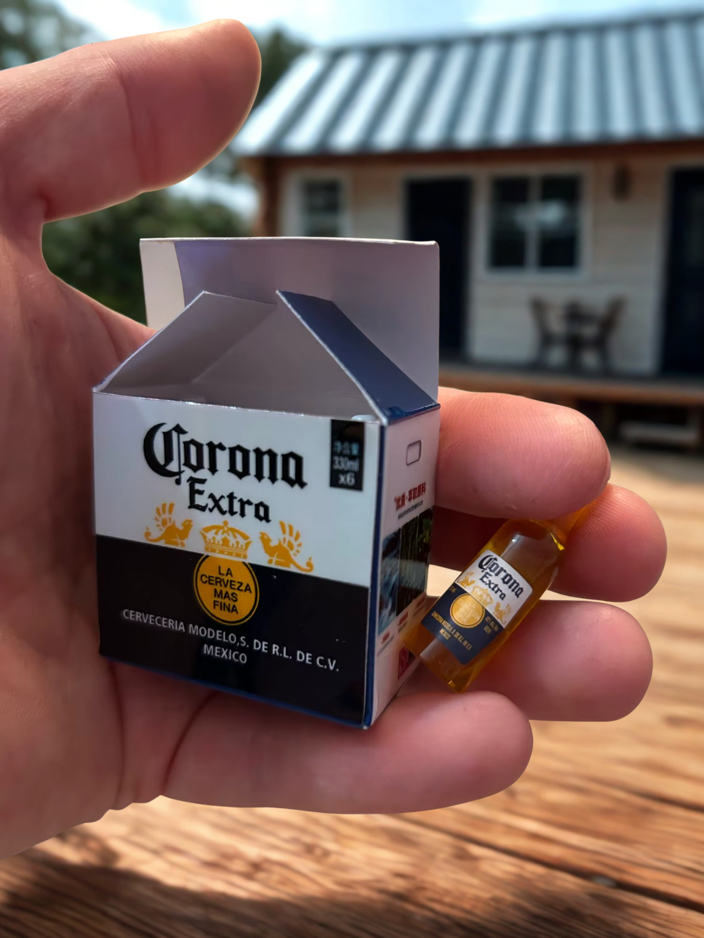 "Party Time!" Dollhouse Beer Set | Quirky Miniature Corona Beer Drink Scene