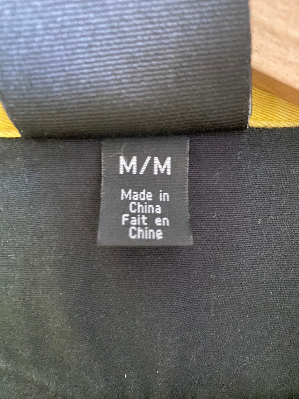 size tag medium made in china