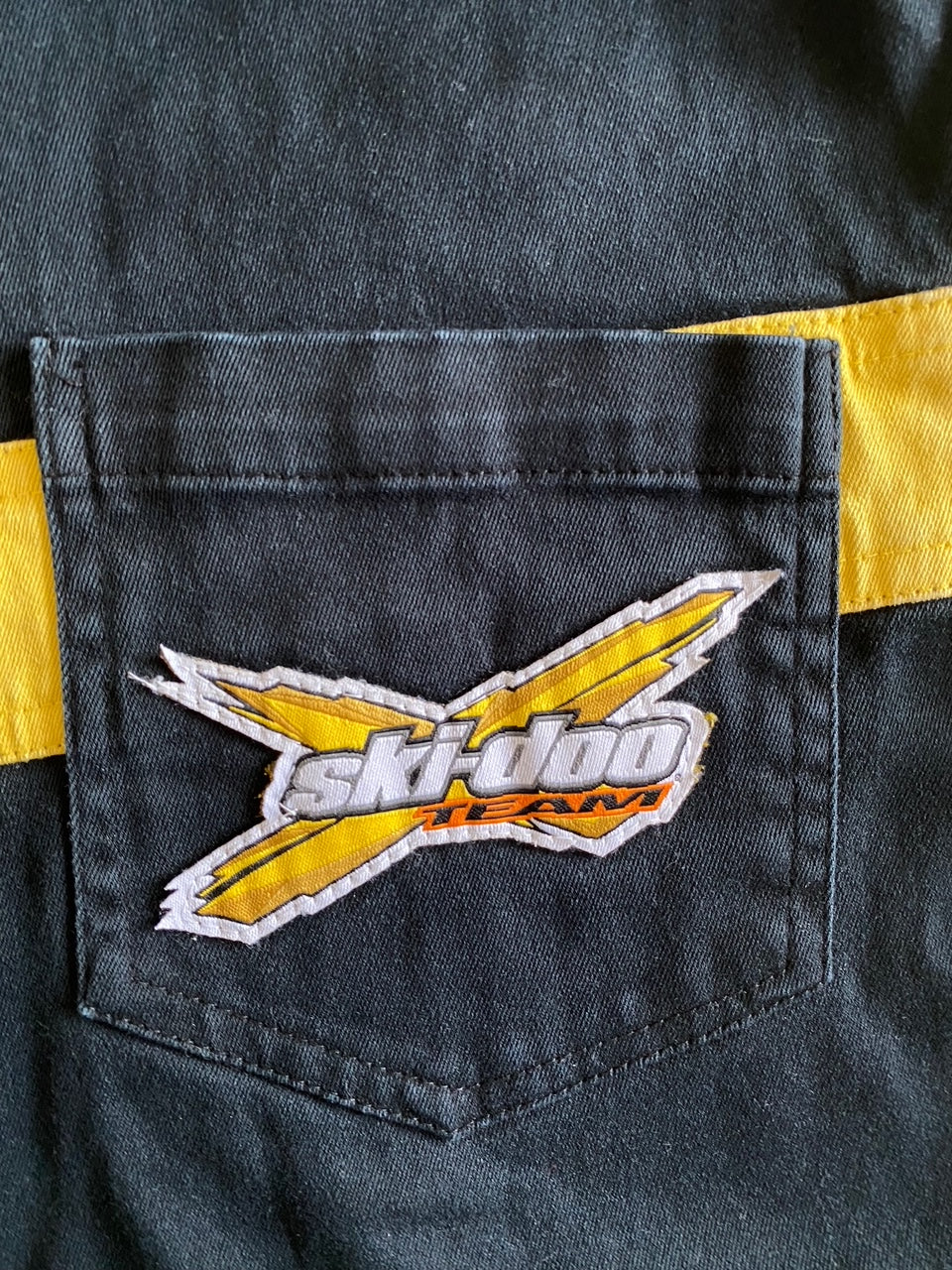 ski-doo logo team on a black pocket
