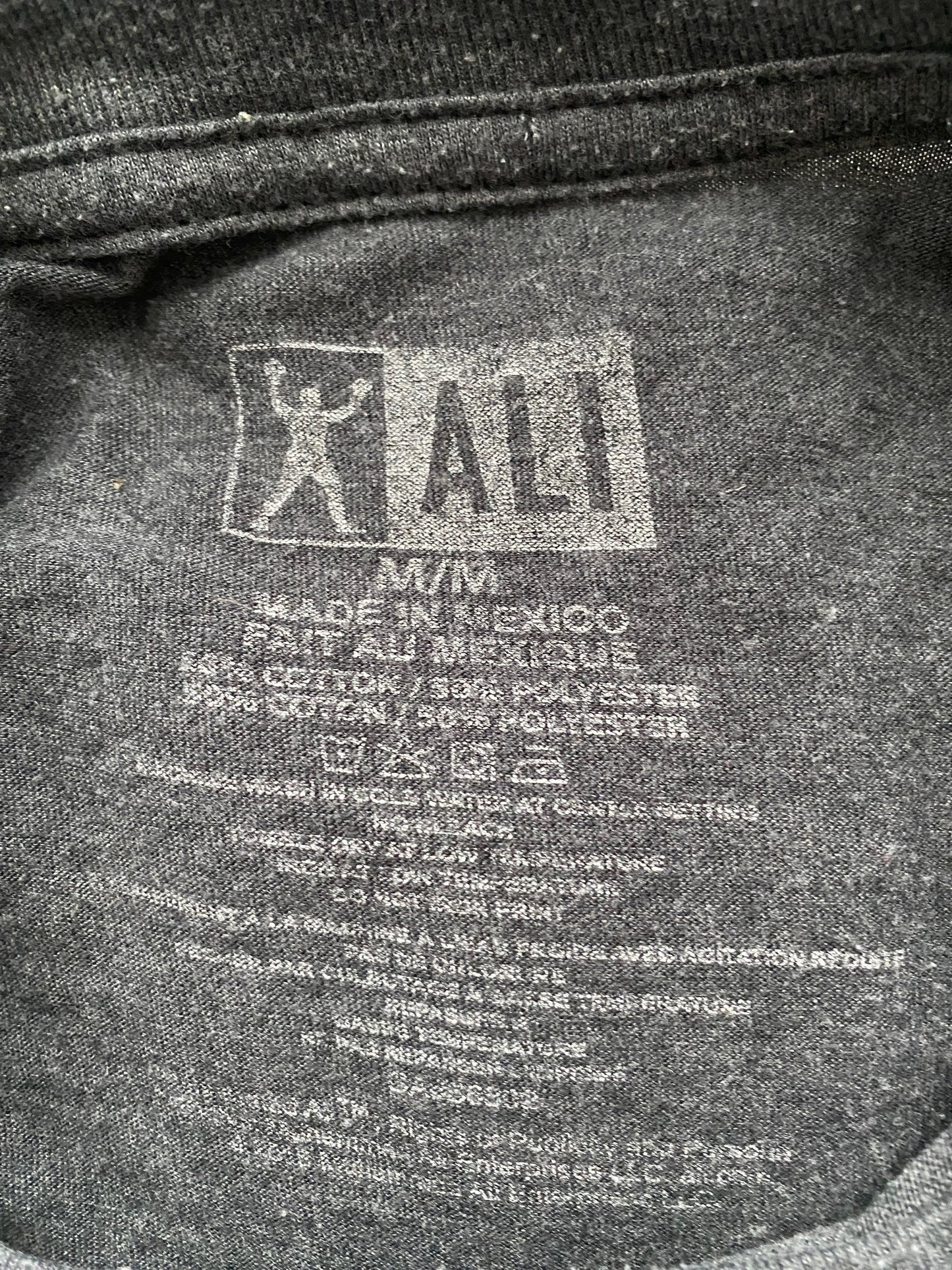 Ali 1960 USA boxing dark grey T-shirt short sleeves Medium