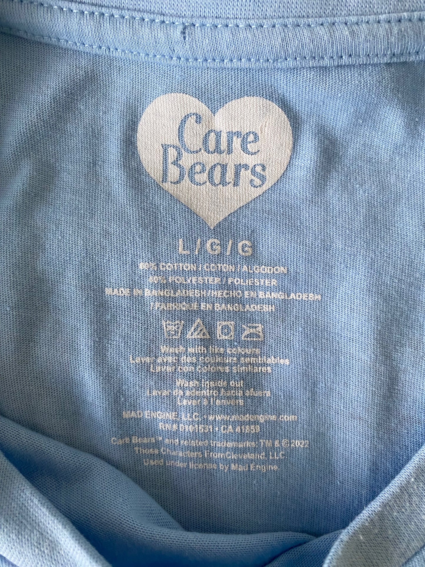 Baby Blue Care Bears T-shirt