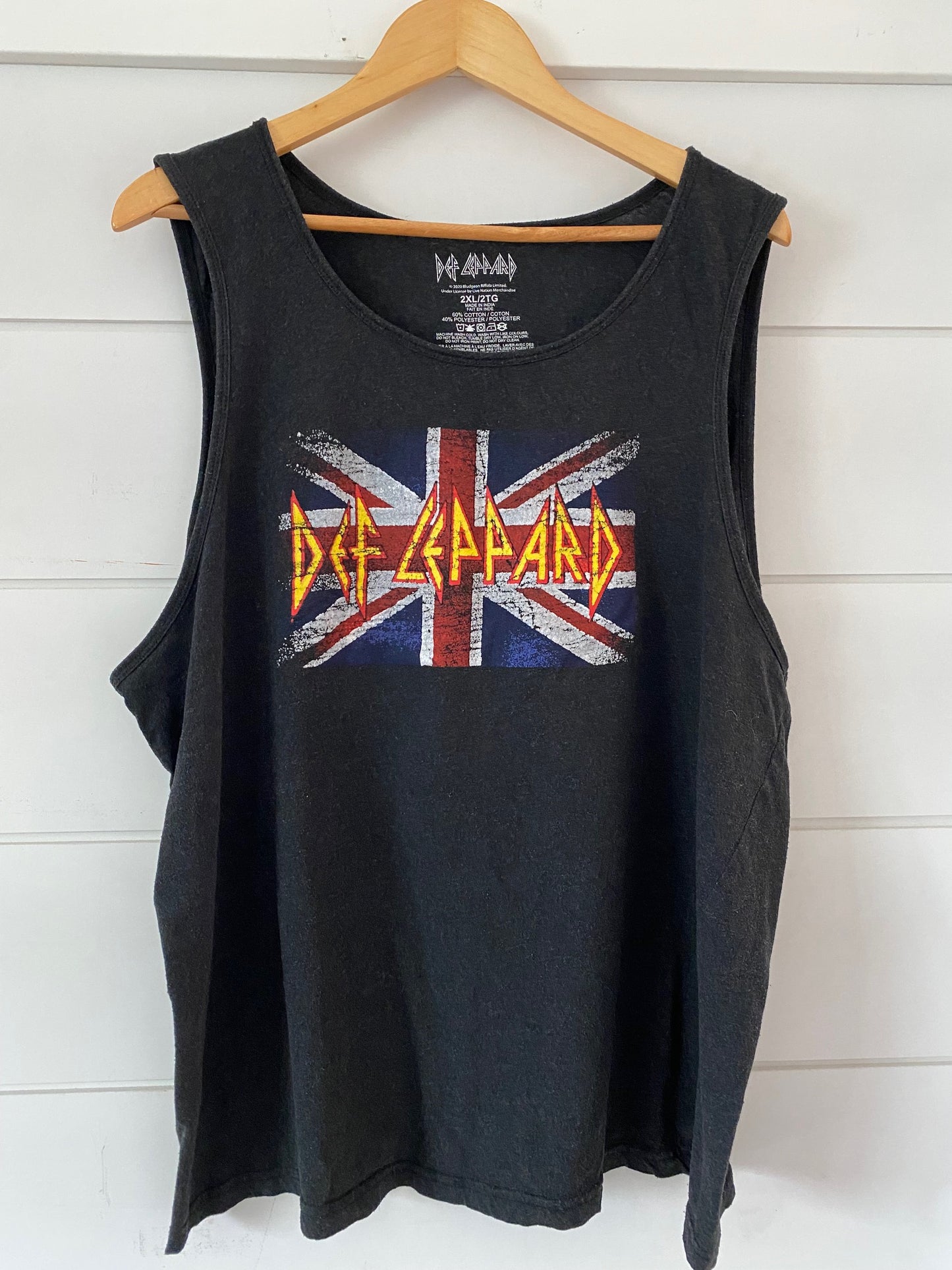 Def Leppard Grey Tank Top Unisex Men's