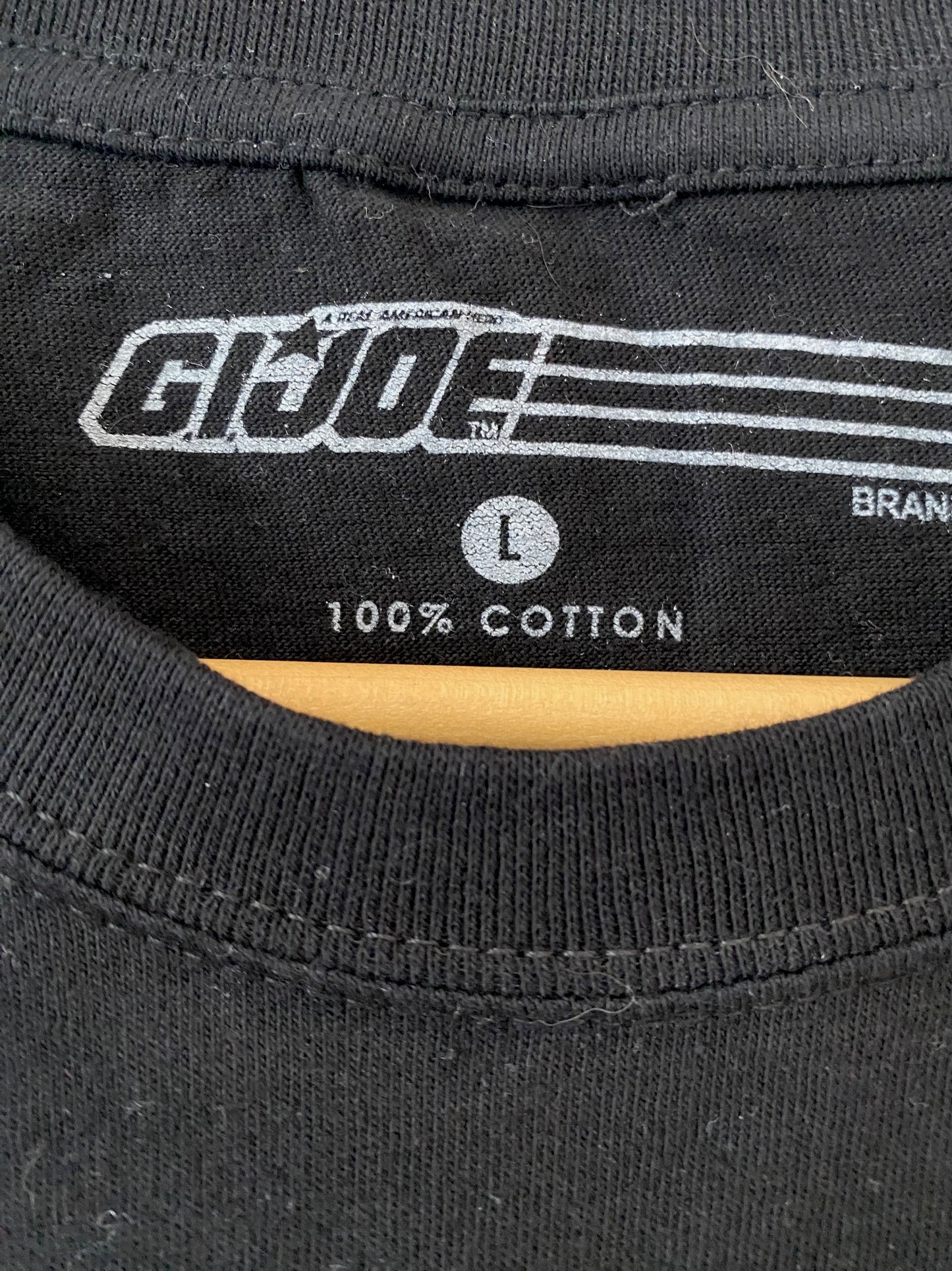 Black Men / Unisex T-shirt G.I.*JOE vintage Large Cartoon 1990