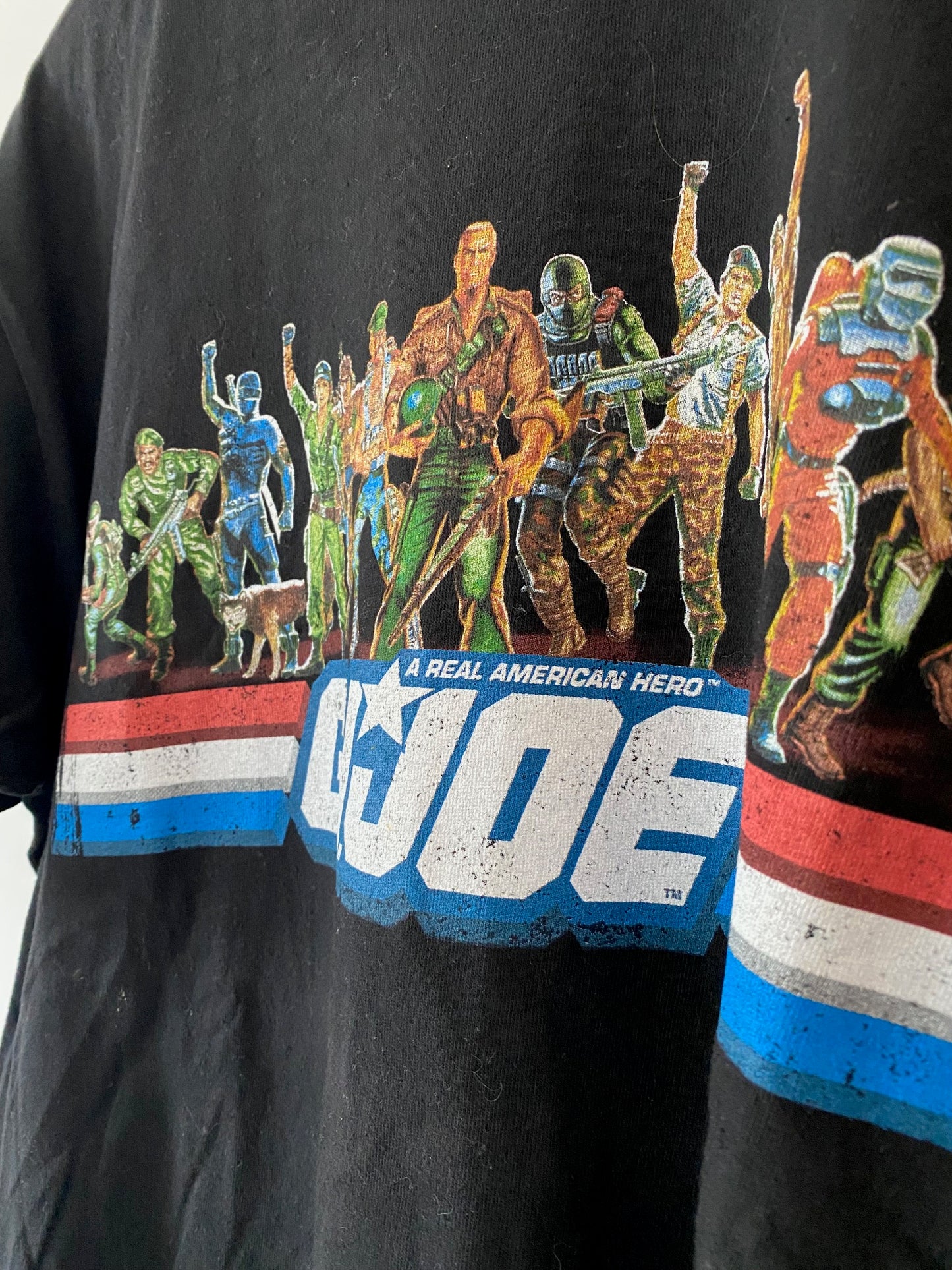 Black Men / Unisex T-shirt G.I.*JOE vintage Large Cartoon 1990