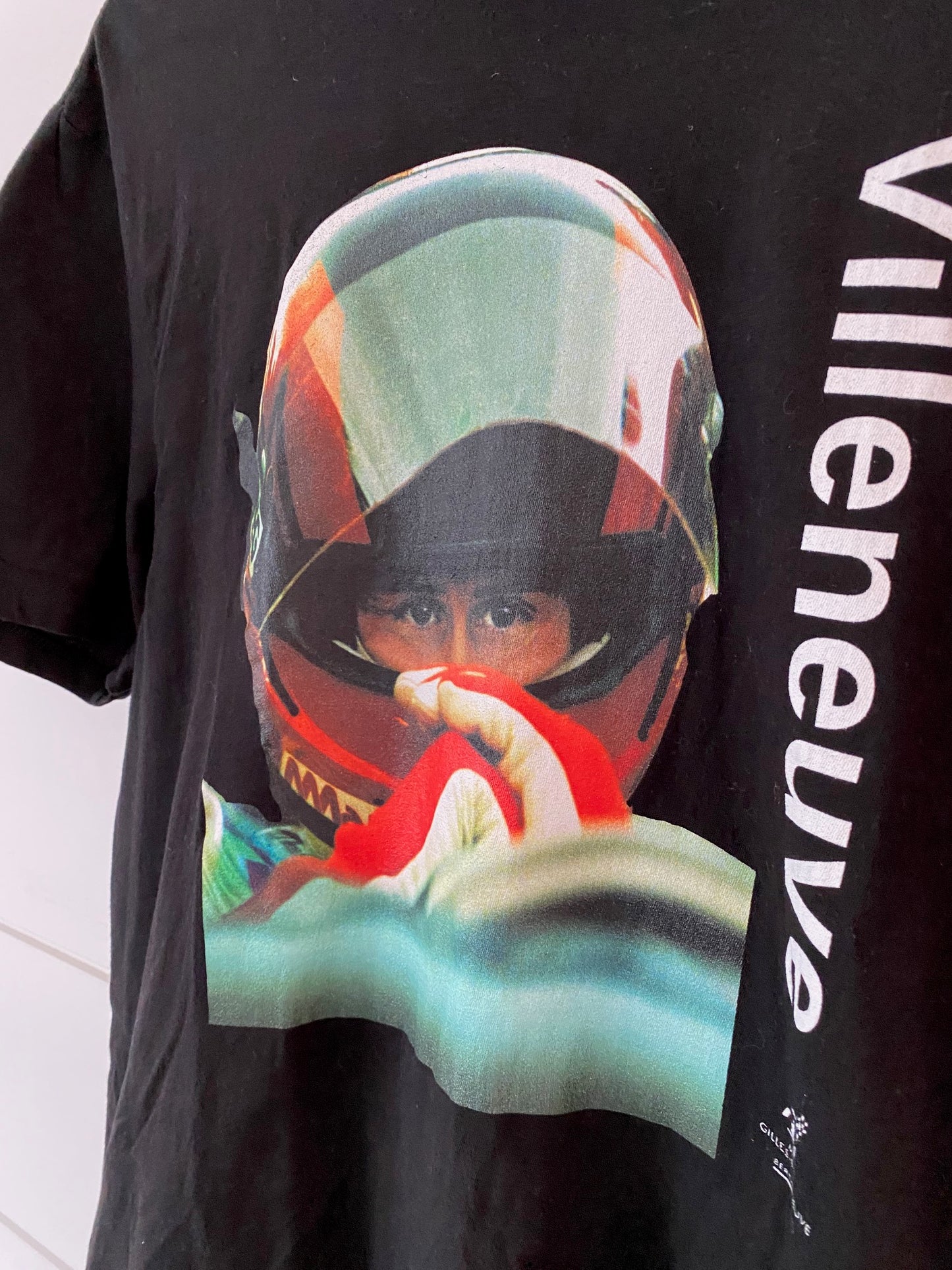 Gilles Villeneuve Black t-shirt Short Sleeves size Medium Formula 1