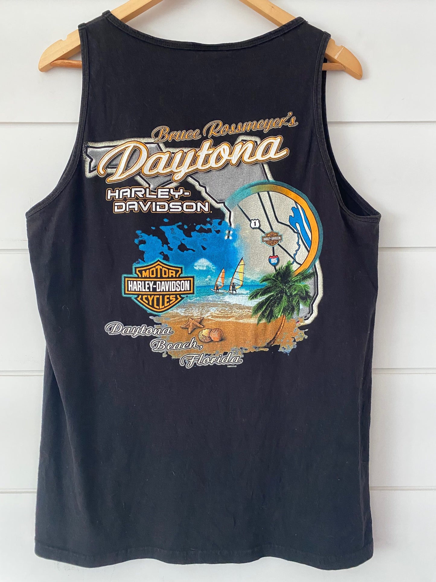 Vintage Harley-Davidson Used Vintage Tank Top - Daytona Beach Retro Tee | Authentic Biker Style