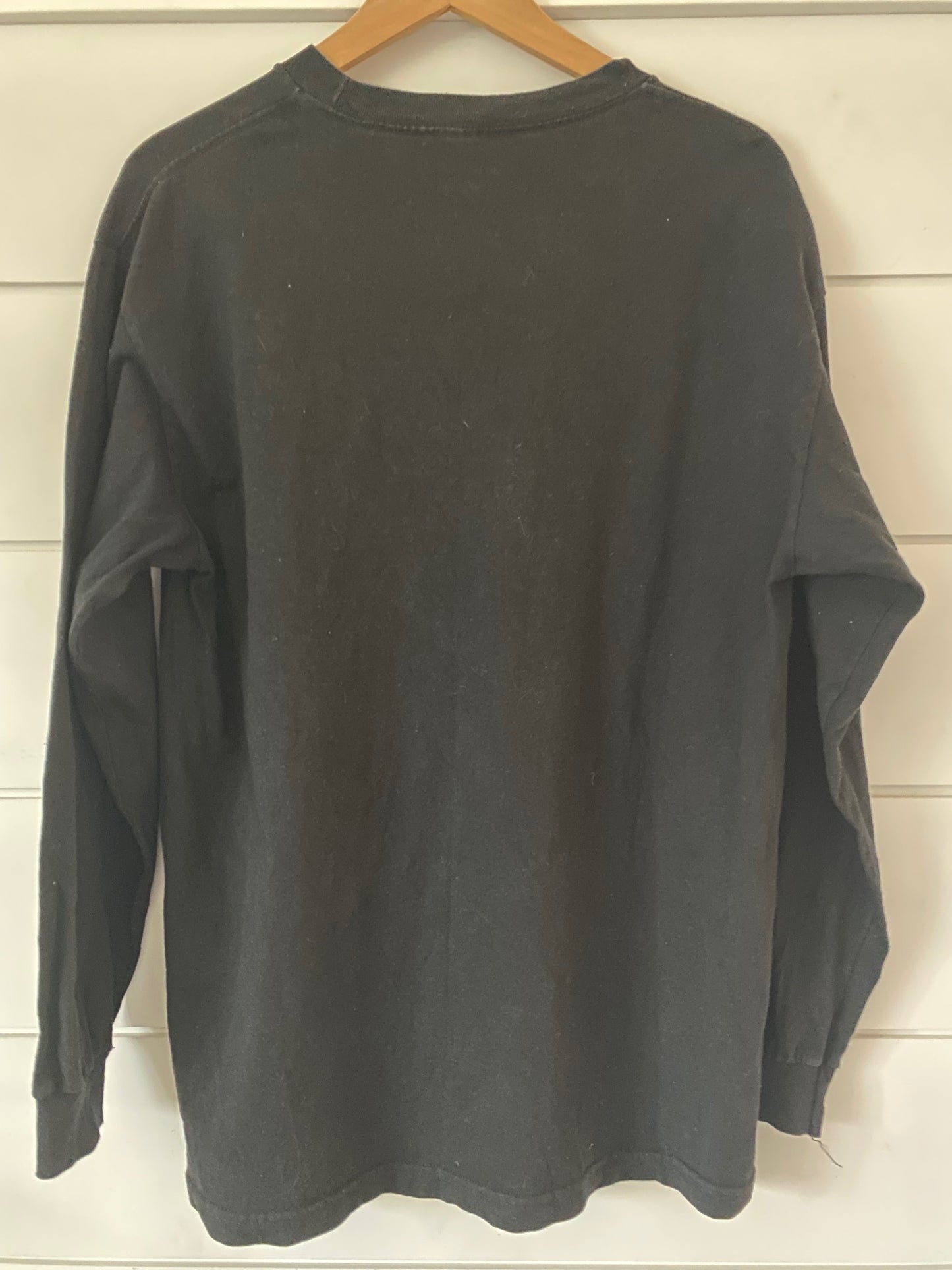 Unisex long-sleeved black cotton sweater Led Zepplin 1990 US Tour 1975