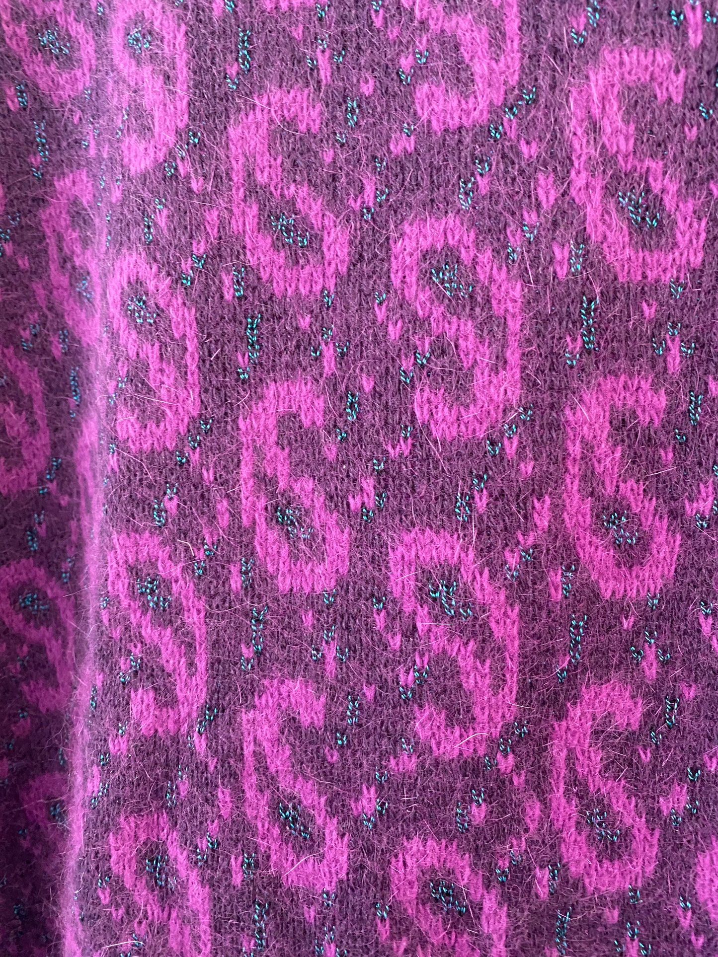 Women Purple Wool Vintage Cardigan Vest Made in Federal Germany