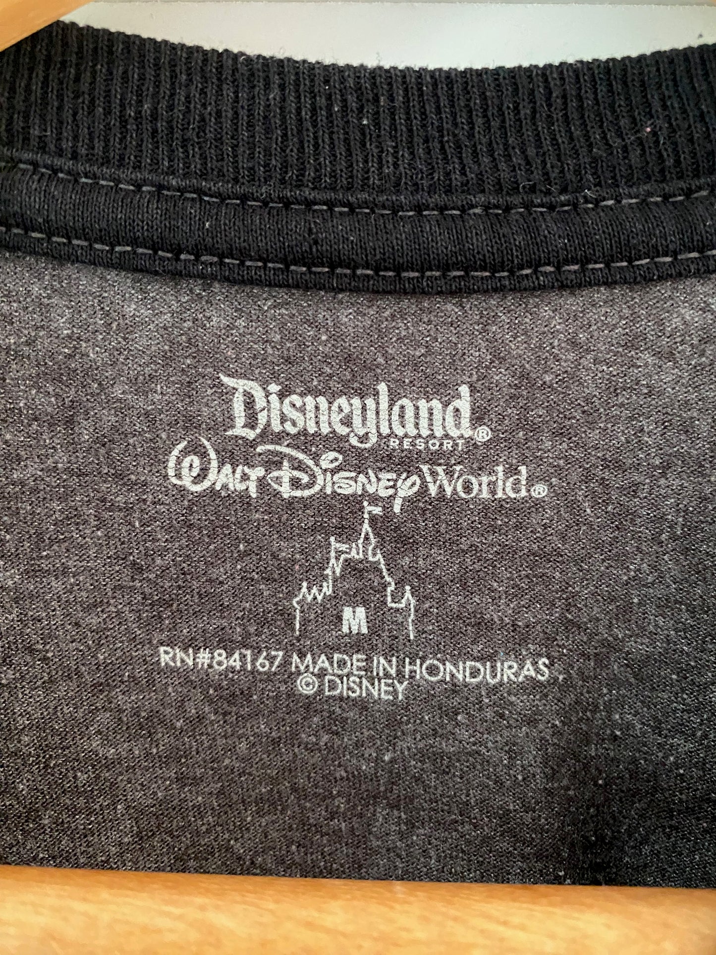 Grey Vintage Mickey Mouse Men's T-shirt Short Sleeves Walt Disney World