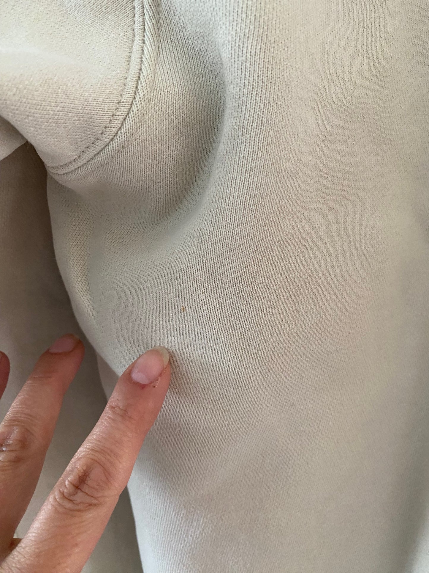 Women Beige Roots Athletics Cotton Sweater 1/2 Zip Size**