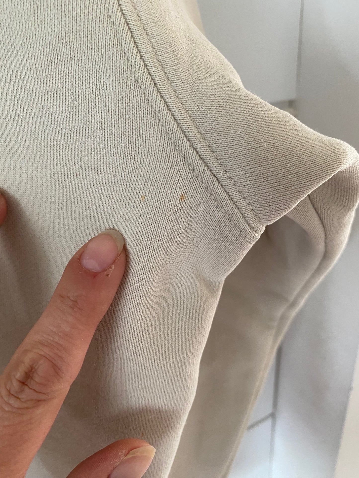 Women Beige Roots Athletics Cotton Sweater 1/2 Zip Size**