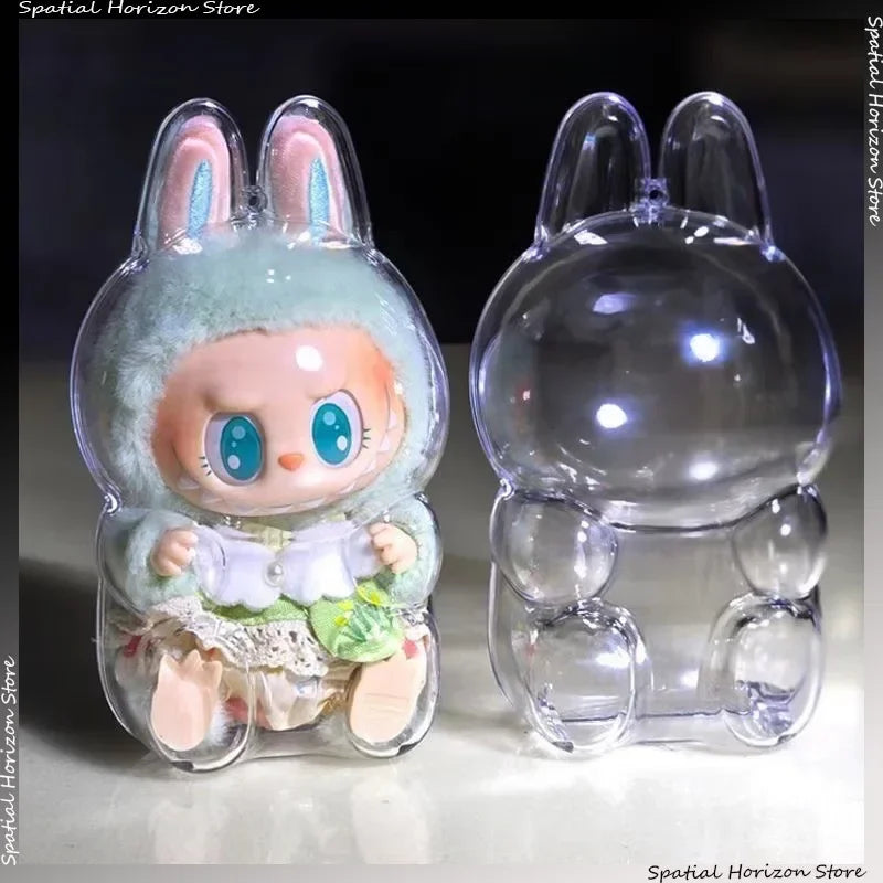 Labubu girl in a transparent case