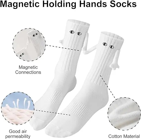 Magnetic Hand-Holding Couple Socks (Unisex) – Fun & Unique Gift for Lovers & Friends!