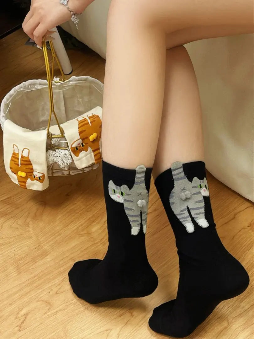 Cartoon Cat Butt Socks | The Purrfect Funny Gift