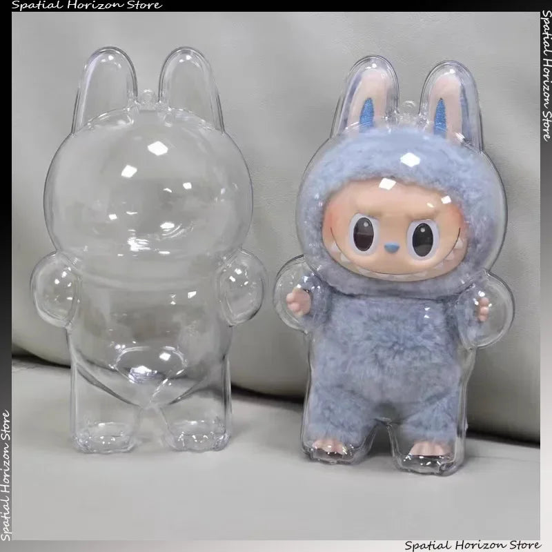 Labubu in a transparent cover case