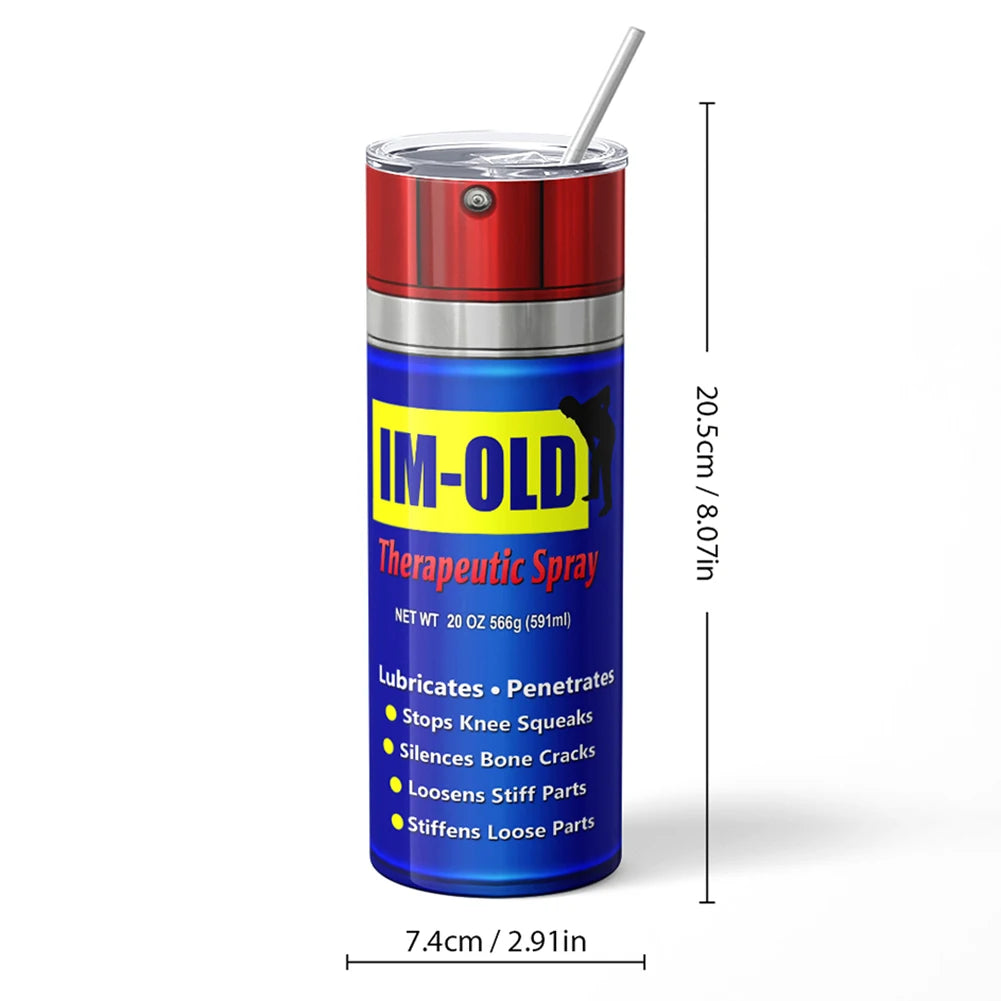 The "Fix Anything" Travel Mug – WD-40 Inspired Stainless Steel Thermos Cup 20oz