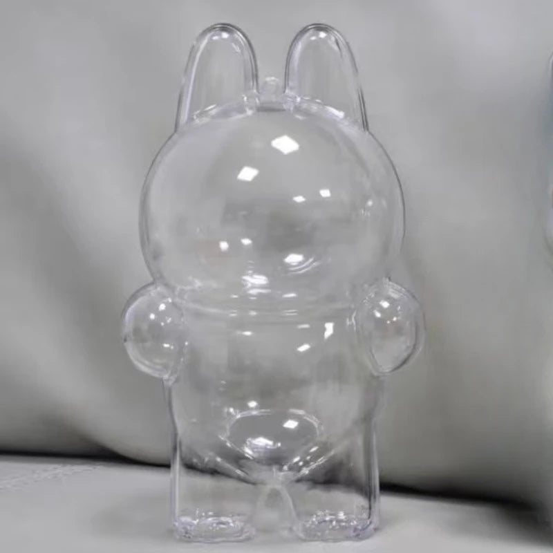 Transparent protection case for labubu