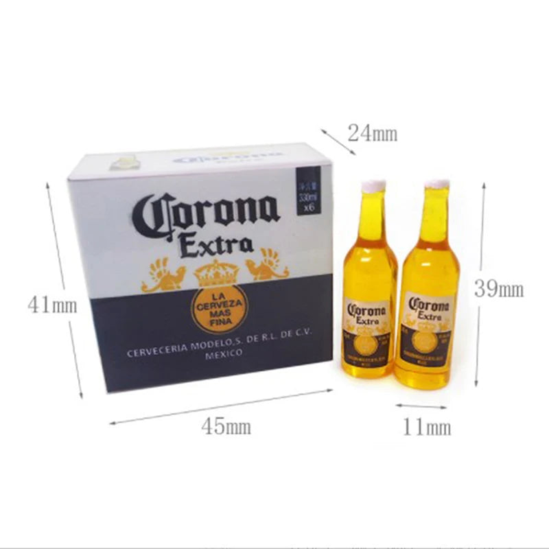 "Party Time!" Dollhouse Beer Set | Quirky Miniature Corona Beer Drink Scene
