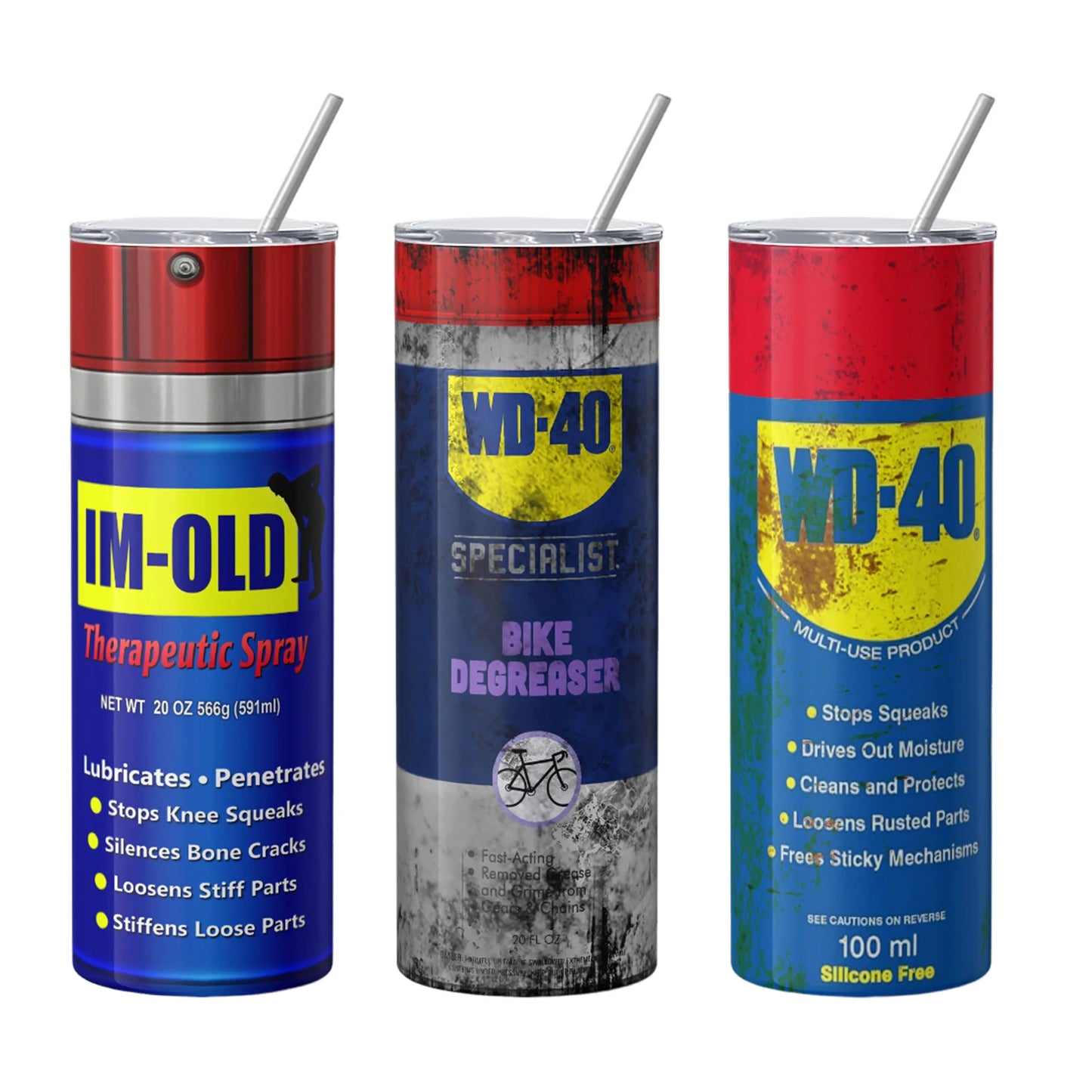 The "Fix Anything" Travel Mug – WD-40 Inspired Stainless Steel Thermos Cup 20oz