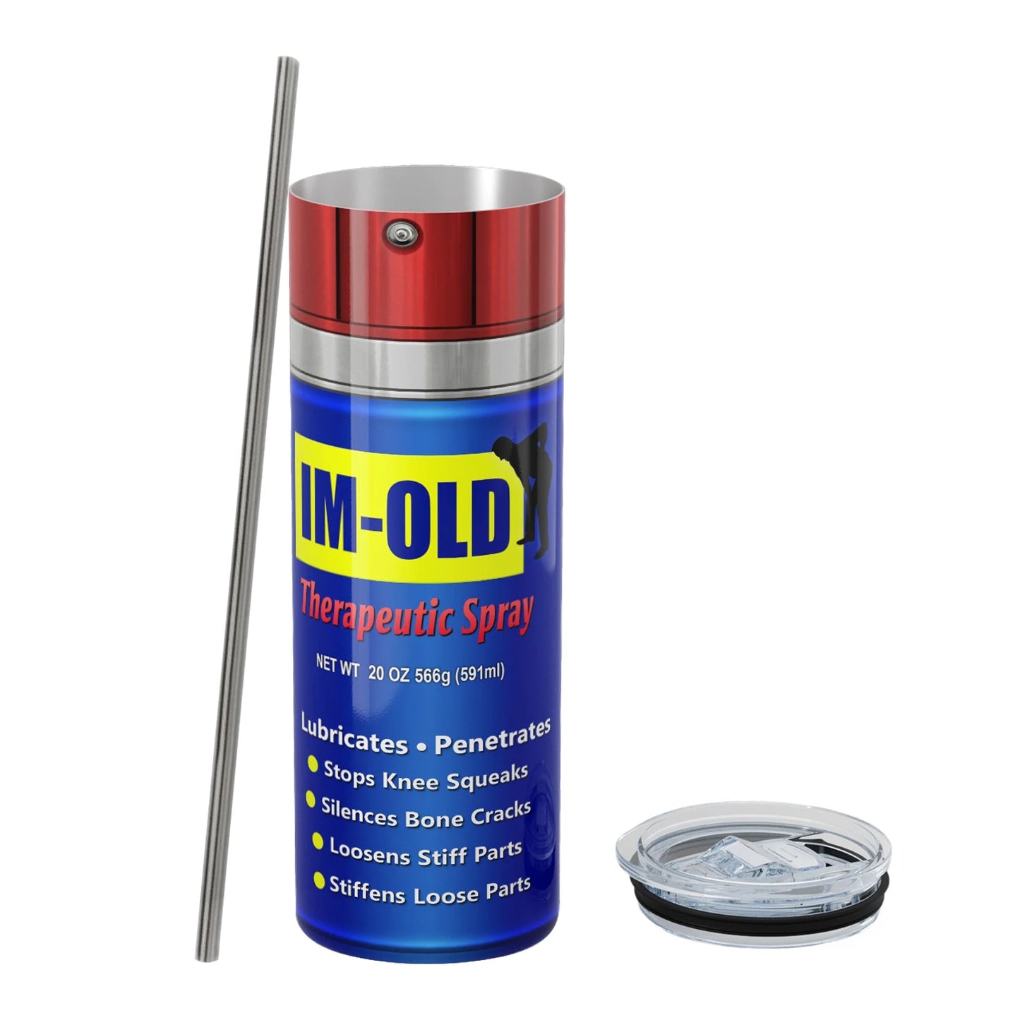 The "Fix Anything" Travel Mug – WD-40 Inspired Stainless Steel Thermos Cup 20oz