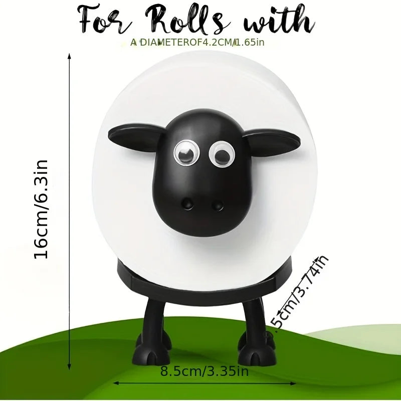 Adorable Sheep Toilet Paper Holder - Cute Animal Bathroom Decor & Storage Solution