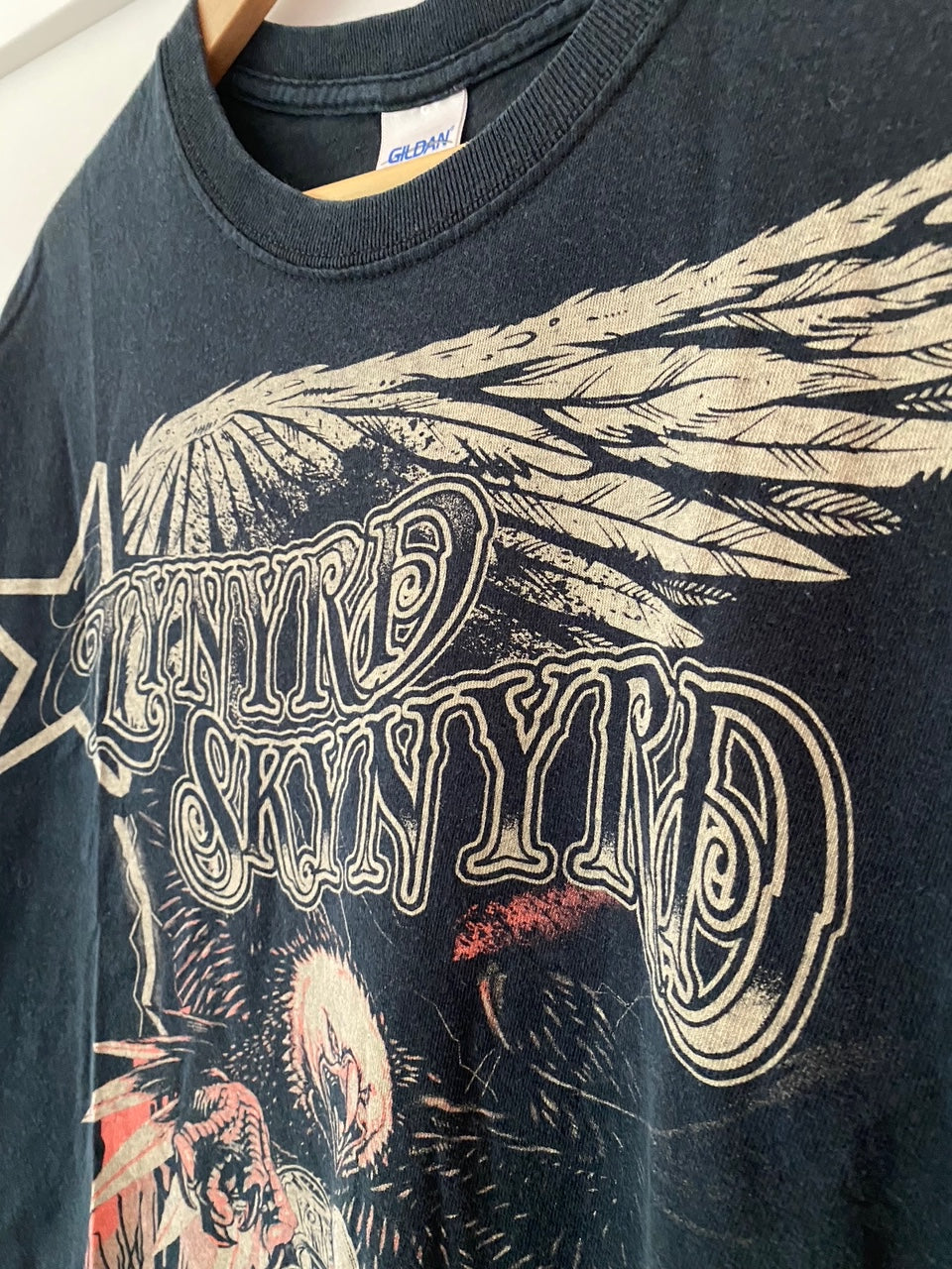 lynyrd skynyrd eagle front black t-shirt