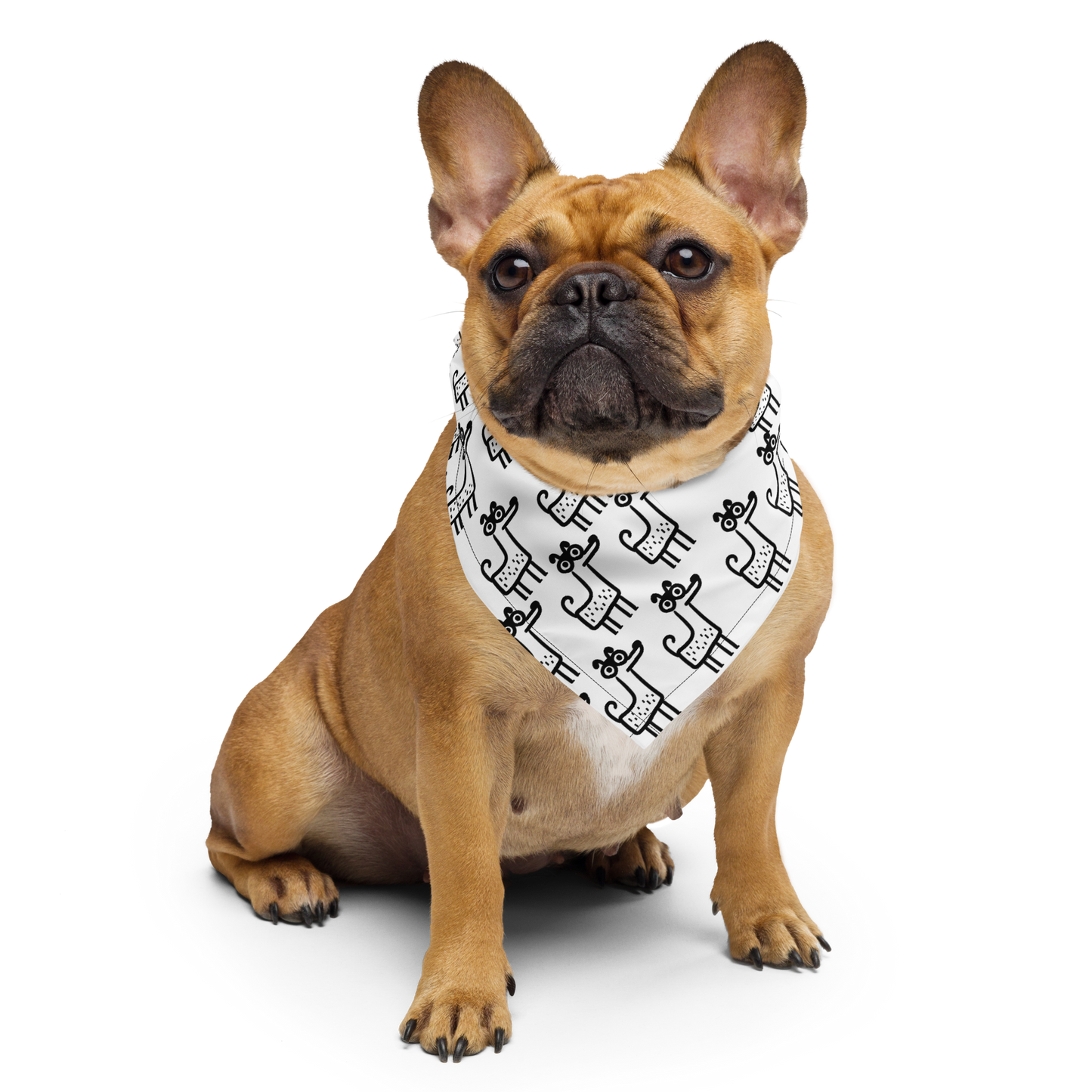 "Pup-arazzi Pack" Dog Bandana | Funny All-Over Dog Print Scarf | Unique Pet Accessory All-over print bandana