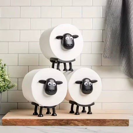 Adorable Sheep Toilet Paper Holder - Cute Animal Bathroom Decor & Storage Solution