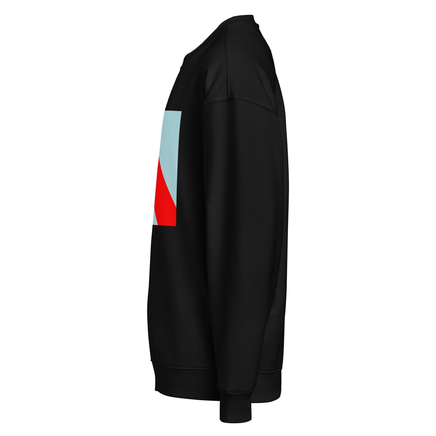 Product mockup Product mockup of a black crewneck side view