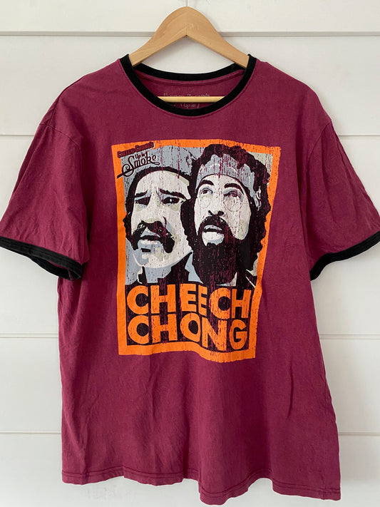 Burgundy Cheech Chong T-shirt