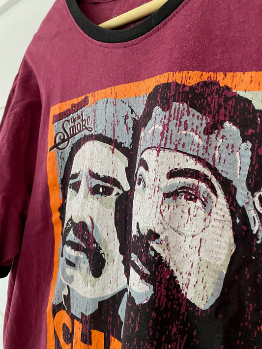 Burgundy Cheech Chong T-shirt