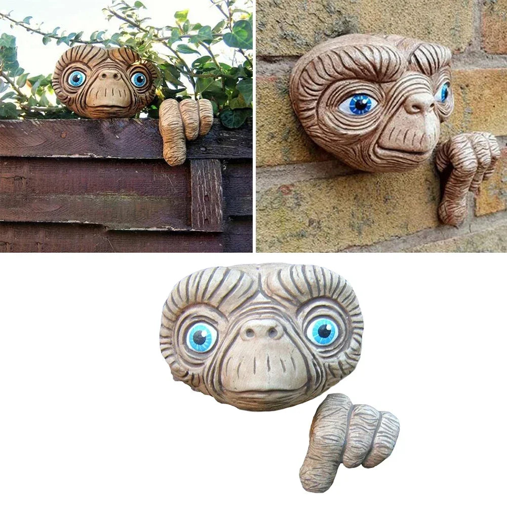 E.T. statue for display on walls