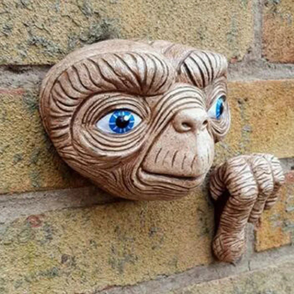 E.T. statue and finger