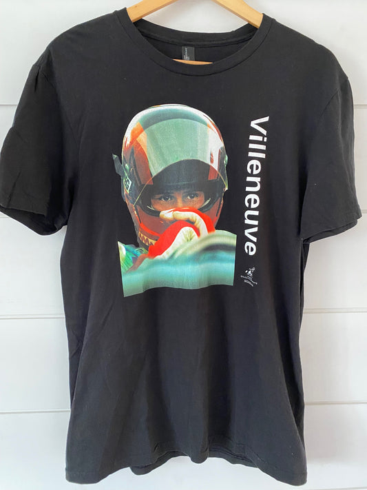 Gilles Villeneuve Black t-shirt Short Sleeves size Medium Formula 1