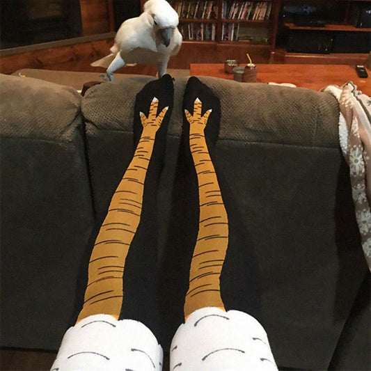 VIRAL TikTok Sensation! Get Your Own "Chicken Socks" (As Seen On TikTok!) Funny 3D Chicken Socks Print Cartoon Cosplay