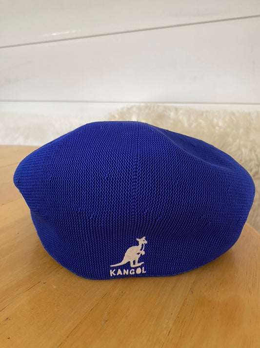 kangol blue hat with kangoroo