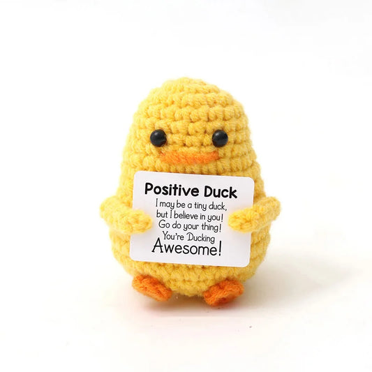 Get Your Daily Dose of Awesome: The "Positive Duck" Crochet Companion!