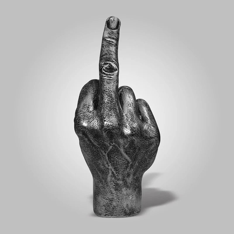 Unleash Your Inner Rebel: The Ultimate Resin Middle Finger Statue for Home & Office! (Maybe not :)