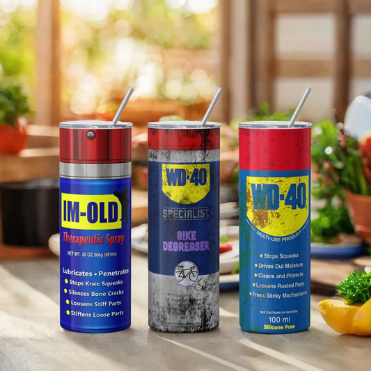 The "Fix Anything" Travel Mug – WD-40 Inspired Stainless Steel Thermos Cup 20oz