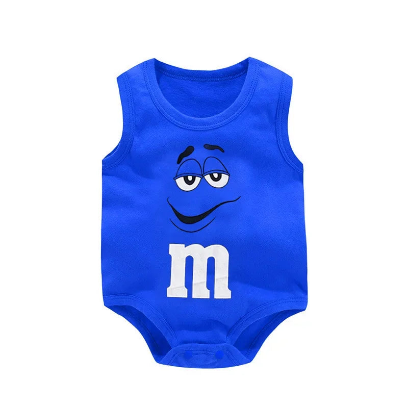 blue M&M babies rumper