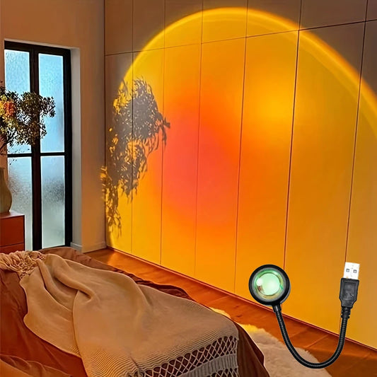 Insta-Vibes USB Sunset Lamp: Transform Your Room into a Golden Hour Dream! As seen on Tiktok