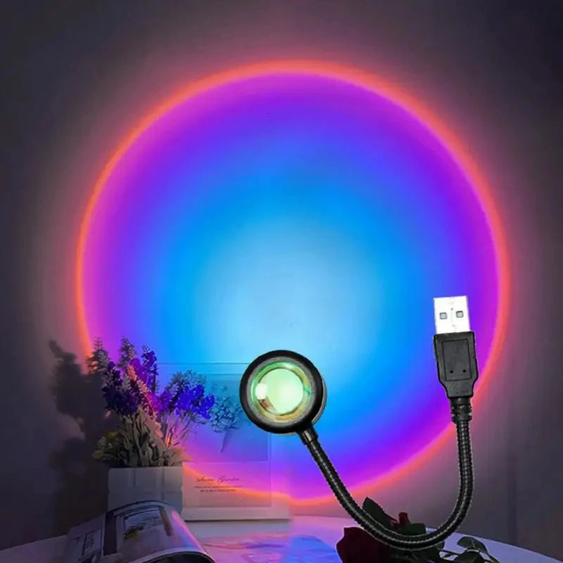 Insta-Vibes USB Sunset Lamp: Transform Your Room into a Golden Hour Dream! As seen on Tiktok