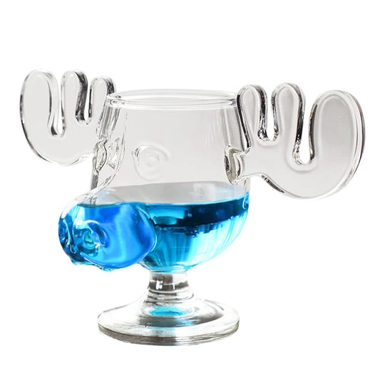 "Moose Mug" Glass Cup | National Lampoon's Christmas Vacation | Unique Reindeer Holiday