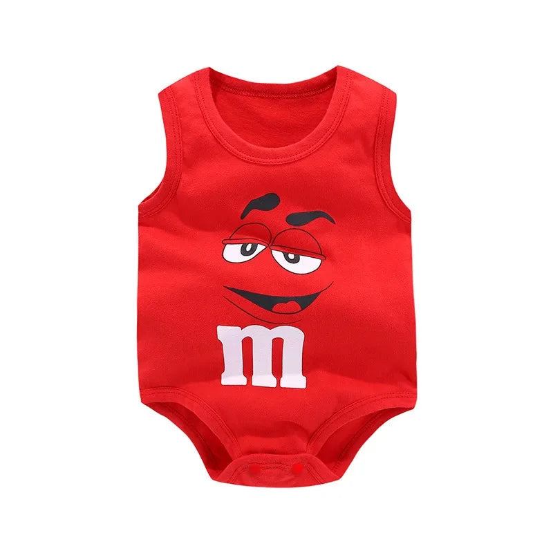 red M&M babies rumper