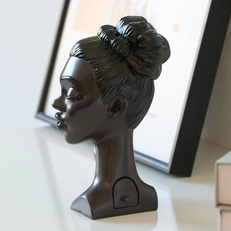 Resin Woman Incense Burner – Smoke Flow Sculpture for Home Decor