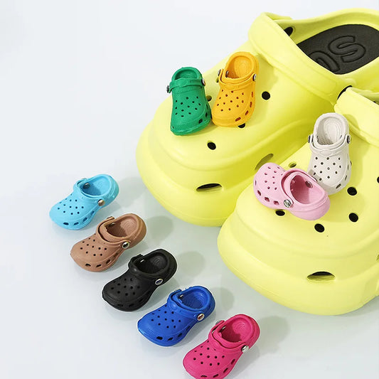 Step Up Your Style: Adorable 3D Mini Shoe Charms for Crocs! 3D New Mini Shoe Charms for Clogs Accessories Shoe Decorations