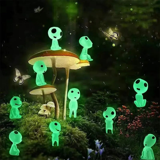 10Pcs Enchanting Luminous Elf Miniatures – Glow-in-the-Dark Garden
