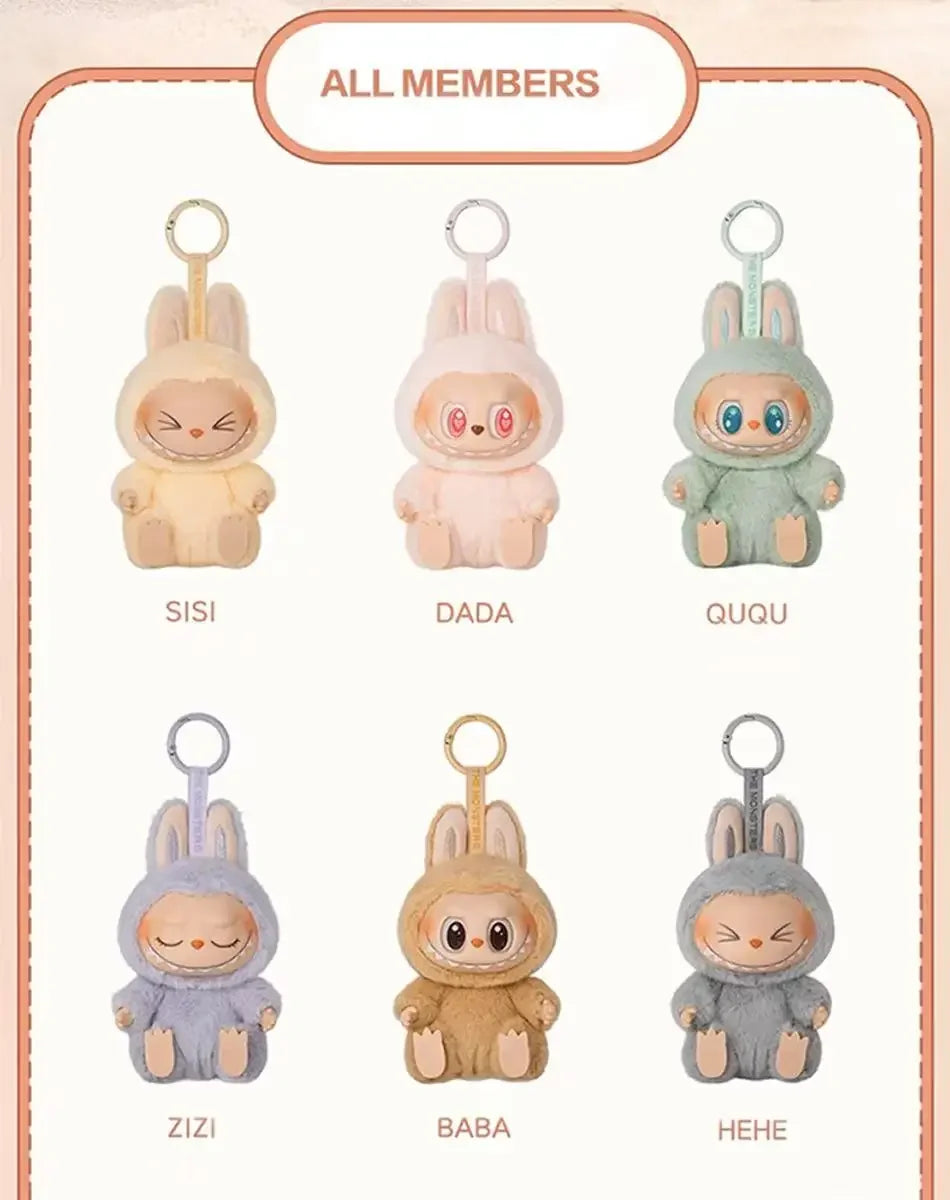 Unbox the Hype: Labubu The Monsters "Have A Seat" Blind Box Plush Keychain - Collect All the Cuteness!