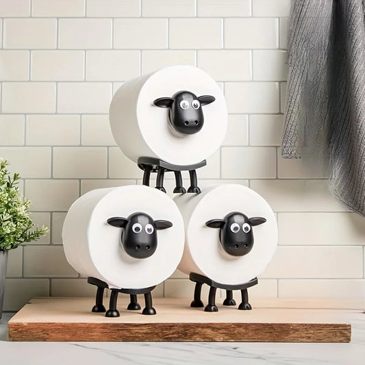 Adorable Sheep Toilet Paper Holder - Cute Animal Bathroom Decor & Storage Solution