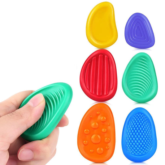 rubber toys for anxiety, differents colors, rubber textures toys for autisim,
